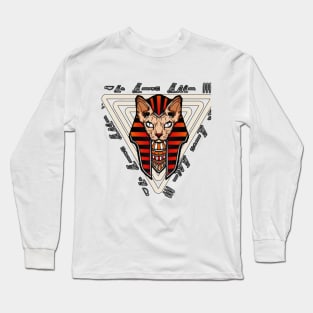 Egyptian cat pharaohs Long Sleeve T-Shirt